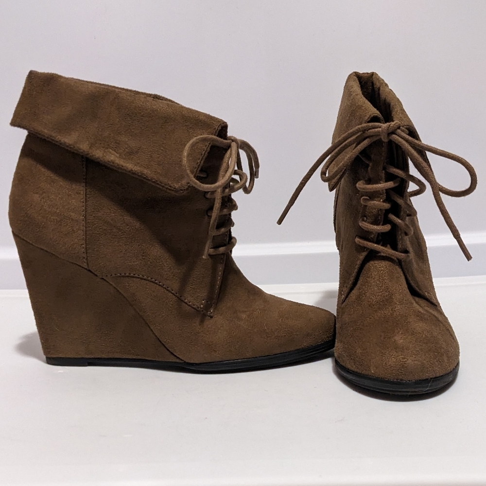 Brown Ankle Boot Fioni Wedges